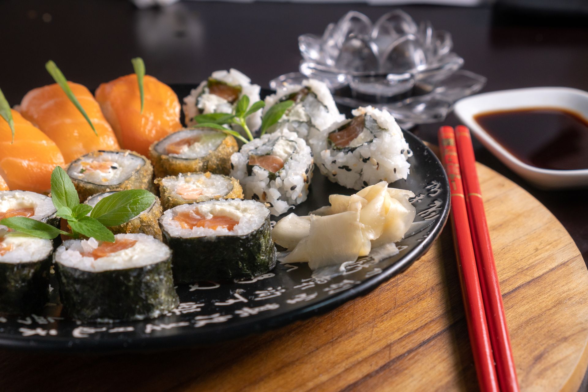 Plateau de sushis frais